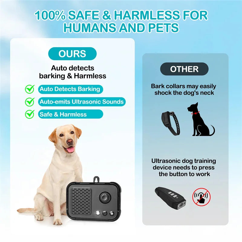 Anti Barking Device Dog Barking Control Devices with 3 Adjustable Level Rechargeable Dog Bark Deterrent Device Bark Box Sonic Do