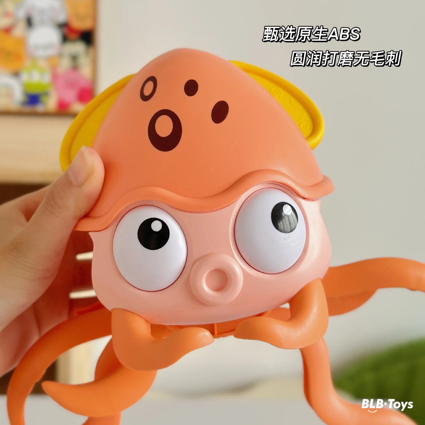 Children Automatic Induction USB Charging Crab Octopus Electric Pet Singing Avoid Obstacles Simulation Crawling Luminous