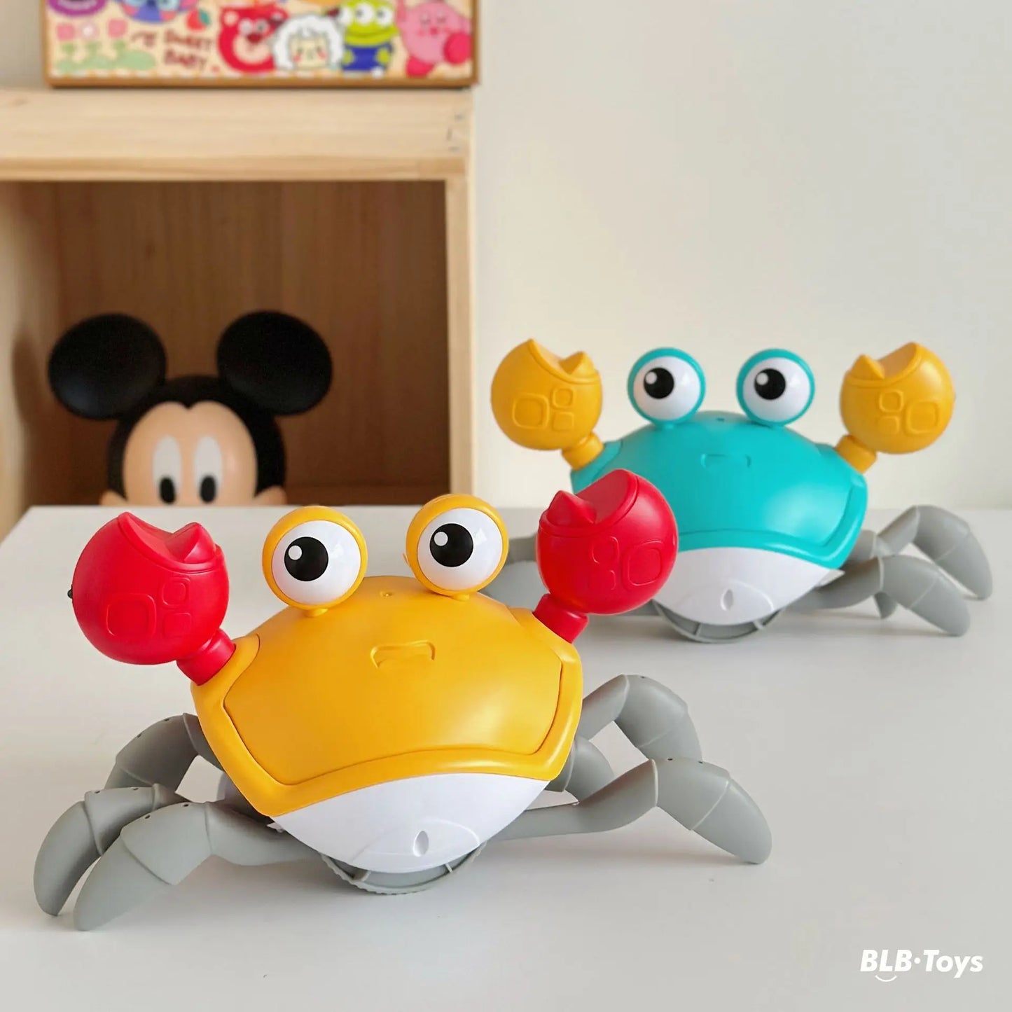 Children Automatic Induction USB Charging Crab Octopus Electric Pet Singing Avoid Obstacles Simulation Crawling Luminous