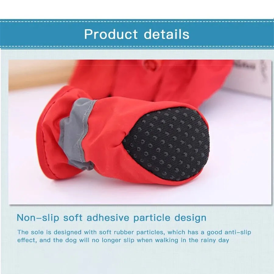 1PC Pet Dog Soft Sole Rain Shoes, Dog Foot Covers, Waterproof Pet Shoes