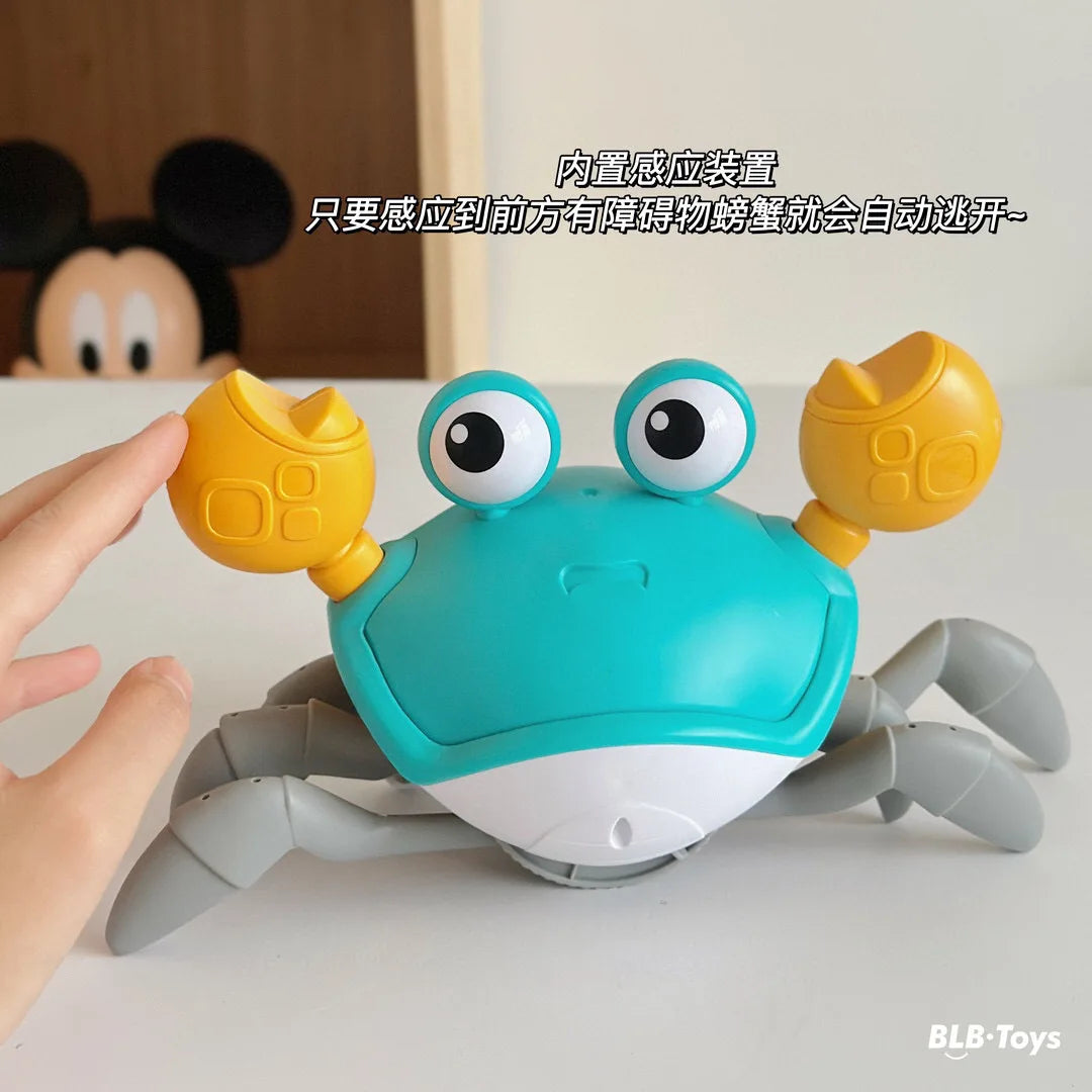 Children Automatic Induction USB Charging Crab Octopus Electric Pet Singing Avoid Obstacles Simulation Crawling Luminous